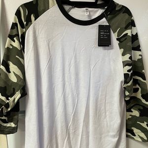 Men’s new 3/4 sleeve tee shirt